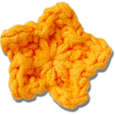 Crafted Crochet Orange Star Jibbitz™ charms - Crocs