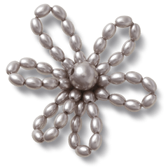 Grey Pearl Beaded Daisy Jibbitz™ charms - Crocs