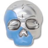 Silver and Blue Enamel Skull Jibbitz™ charms - Crocs