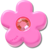 Bright Pink Flower With Gem Jibbitz™ charms - Crocs