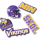 NFL Minnesota Vikings 5 Pack Jibbitz Shoe Charm - Crocs