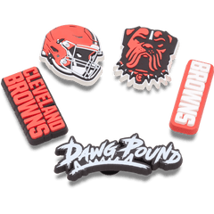 NFL Cleveland Browns 5 Pack Jibbitz Shoe Charm - Crocs