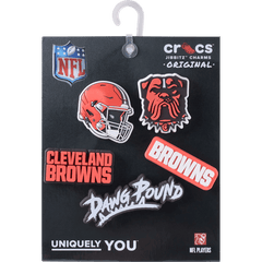 NFL Cleveland Browns 5 Pack Jibbitz Shoe Charm - Crocs