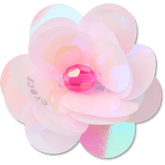 Sequin Pink Flower Jibbitz™ charms - Crocs