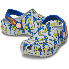 Toddler Classic Dragon Graphic Clog - Crocs