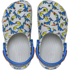 Toddler Classic Dragon Graphic Clog - Crocs