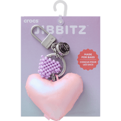 Double Heart Bag Charm - Crocs