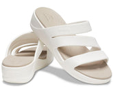 Women Crocs Monterey Strappy Wedge Oyster | Crocs Sandals