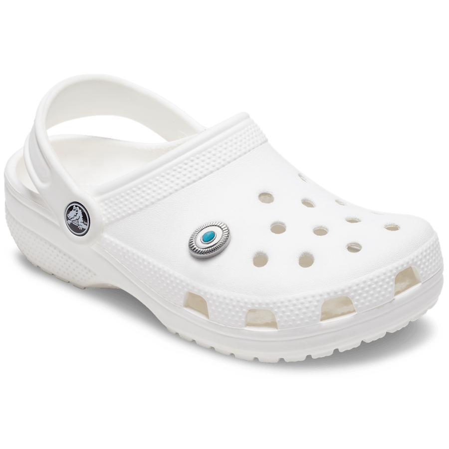 Silver Turquoise Emblem Jibbitz™ charms - Crocs