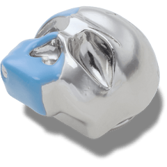 Silver and Blue Enamel Skull Jibbitz™ charms - Crocs