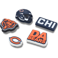 NFL Chicago Bears 5 Pack Jibbitz Shoe Charm - Crocs