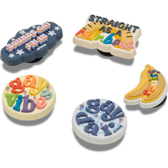 Irreverent Pride 5 Pack Jibbitz™ charms - Crocs