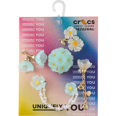 Blue Dainty Floral 5 Pack Jibbitz™ charms - Crocs