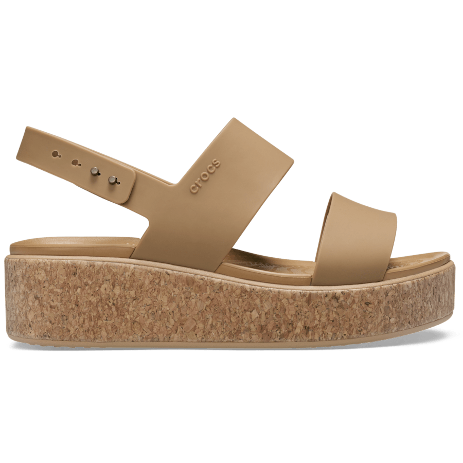 Brooklyn Cork Low Wedge - Crocs - US 5683