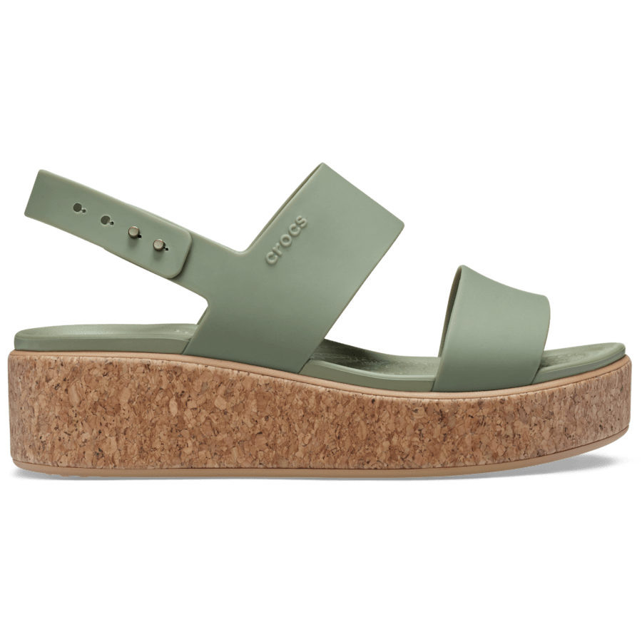 Brooklyn Cork Low Wedge - Crocs - US 5683