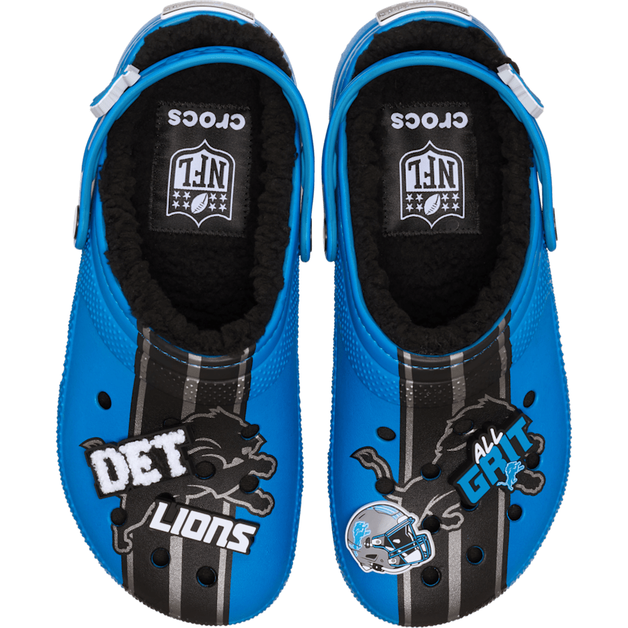 NFL Detroit Lions Classic Lined Clog - Crocs - US 1003