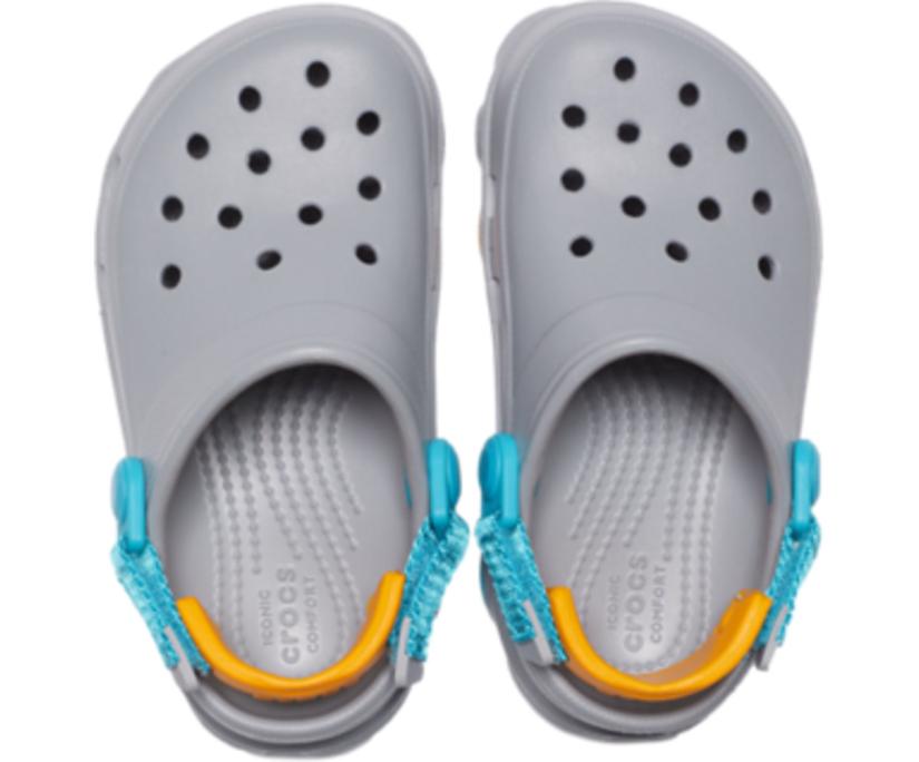 Girls/Boys Kids' Classic All-Terrain Clog Light Grey | Crocs Clogs