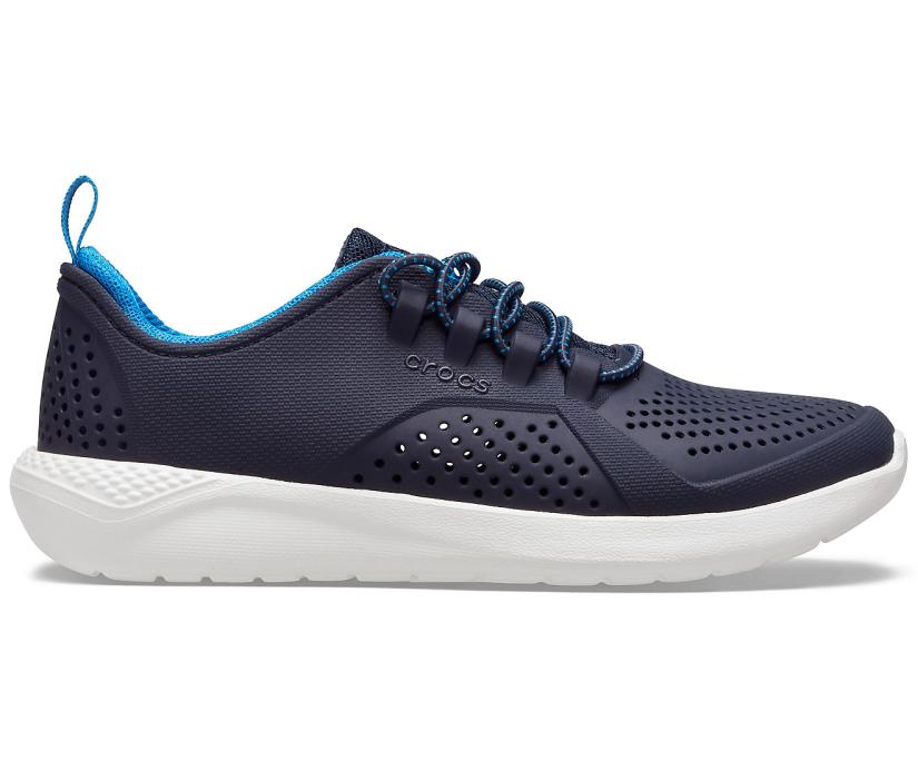 Girls/Boys Kids’ LiteRide™ Pacer Navy / White | Crocs Sneakers