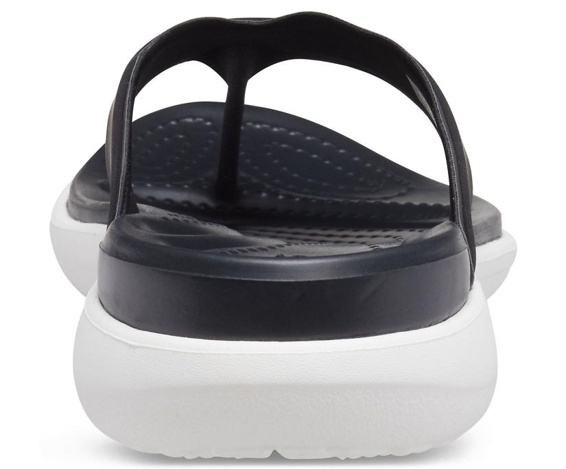 Women Capri V Sporty Flip Black | Crocs Sandals