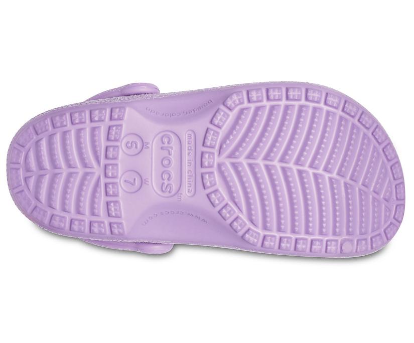 Women Classic Glitter Clog Orchid | Crocs Clogs