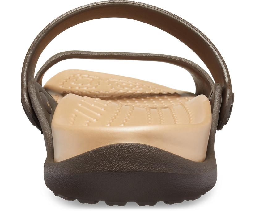 Women Cleo Sandal Espresso / Gold | Crocs Sandals