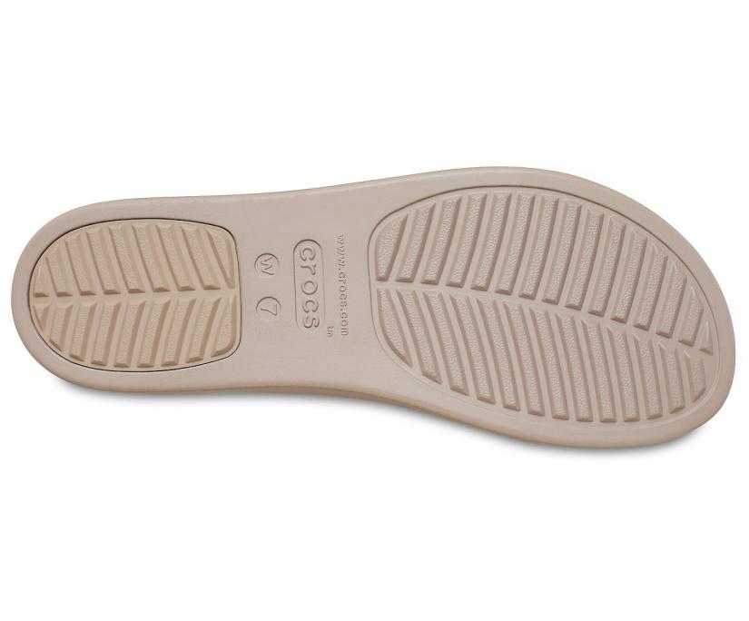 Women Crocs Brooklyn Low Wedge Pale Blush / Mushroom | Crocs Sandals