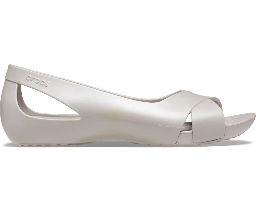 Women Crocs Serena Flat Platinum | Crocs Sandals