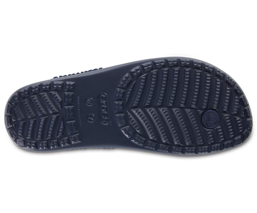 Women Crocs Sloane Embellished Flip Navy / Turquoise | Crocs Sandals