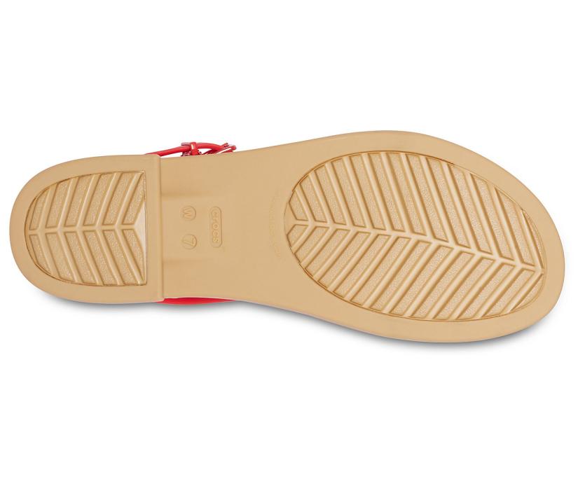 Women Crocs Tulum Sandal Flame | Crocs Sandals