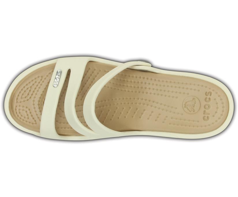 Women Patricia Sandal Oyster / Gold | Crocs Sandals